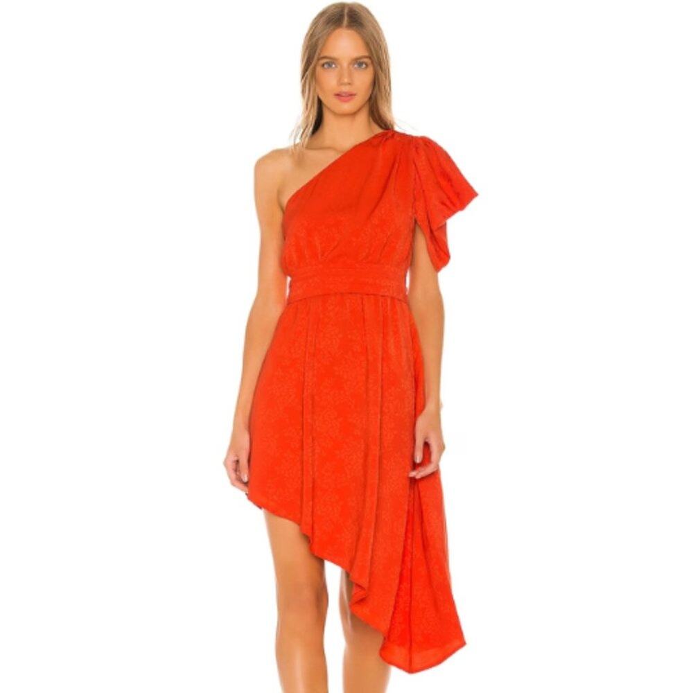 House of Harlow 1960 X REVOLVE Stefani Mini Dress in Orange NWT Size Sma…